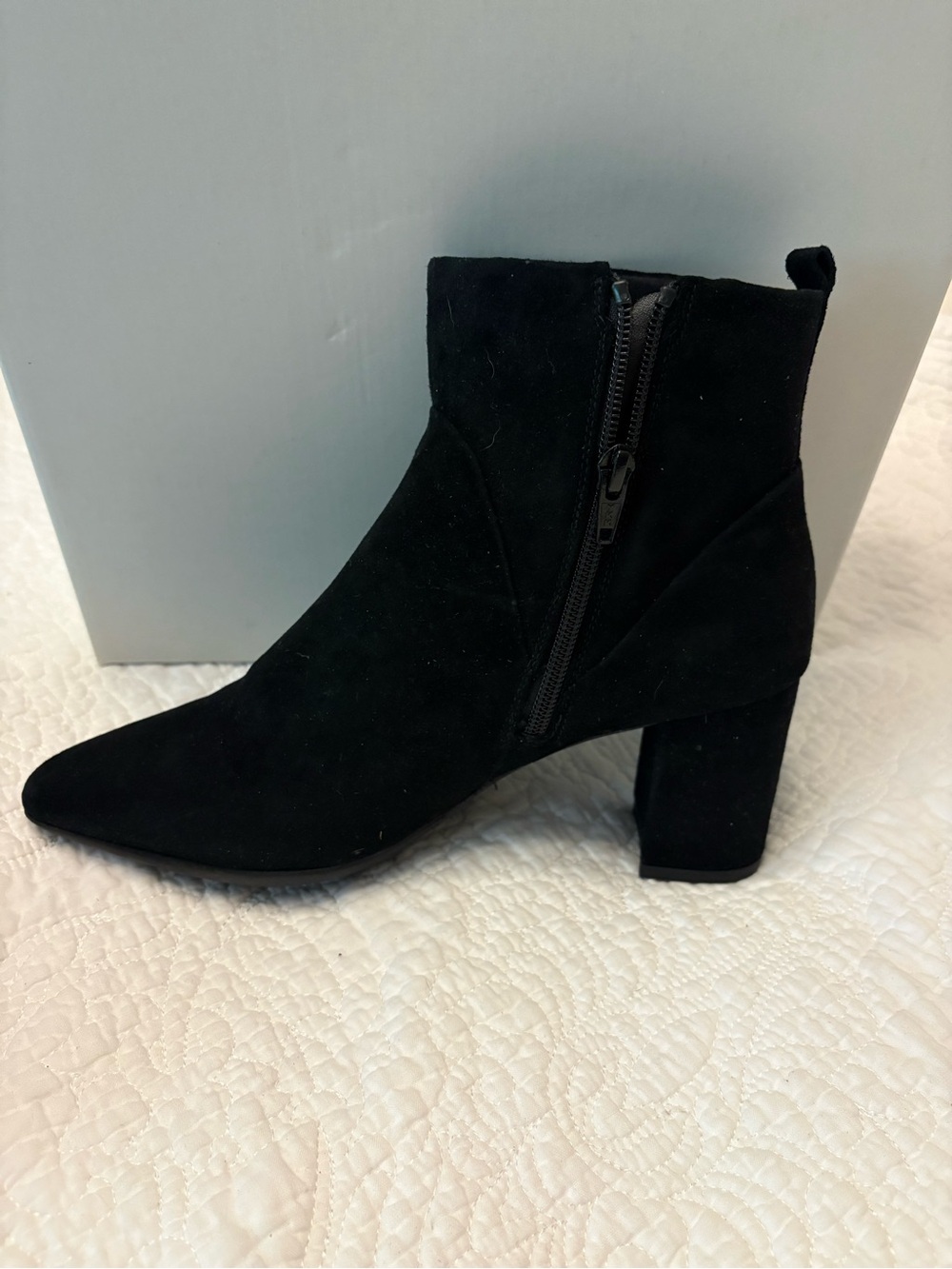 The Flexx - Women’s Black Suede Ankle Boots NBW. Packing still in the boot